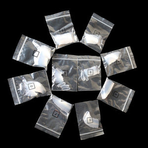 500 transparent natural fake nails
